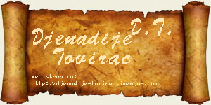 Đenadije Tovirac vizit kartica